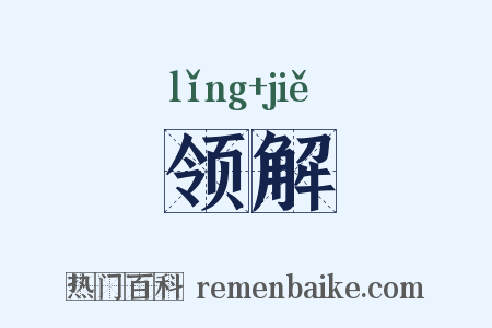 领解是什么意思的图片